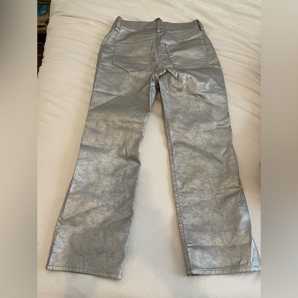 NWT J.Crew silver bootcut jeans